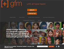 Tablet Screenshot of globalfrontiermissions.org